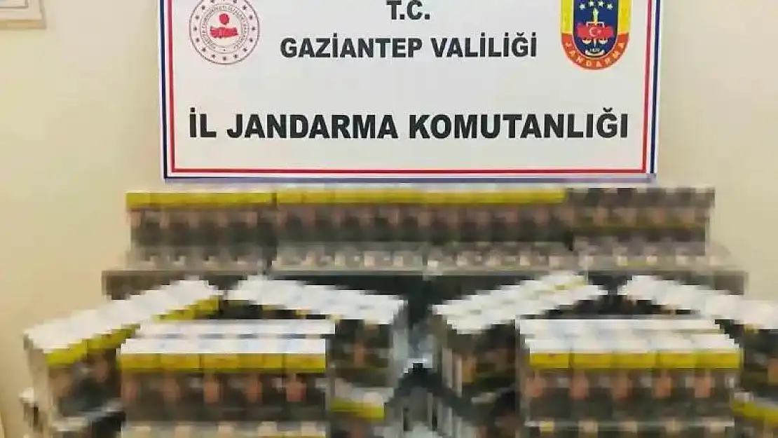 Gaziantep'te 1,5 milyon TL değerinde kaçak sigara ve çay ele geçirildi