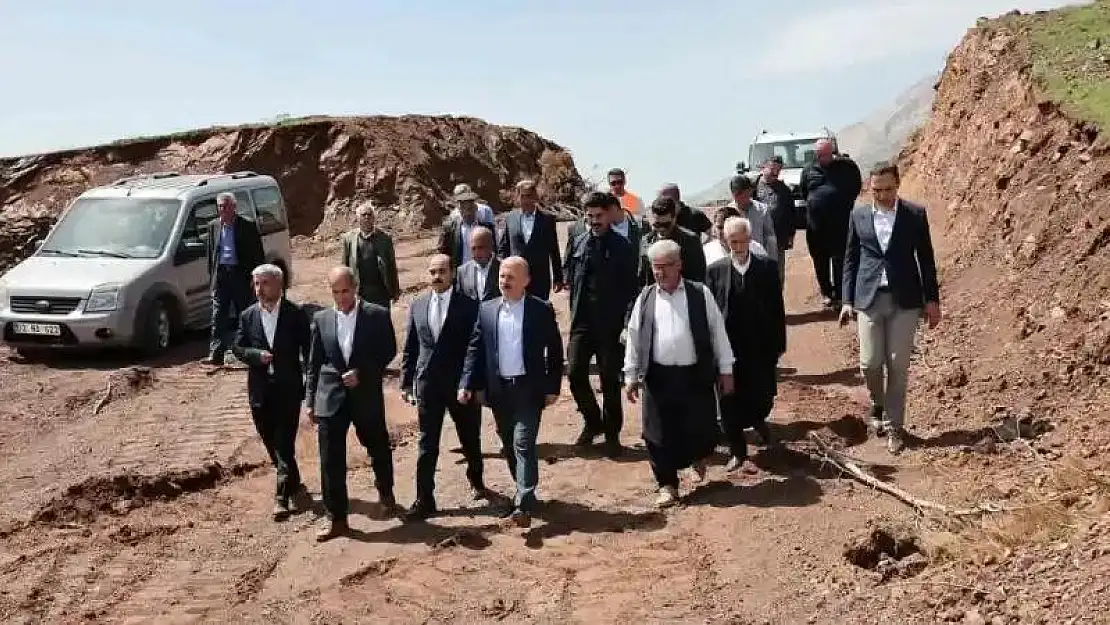 Çelikhan'da kırsal afet konutları inşaat alanı