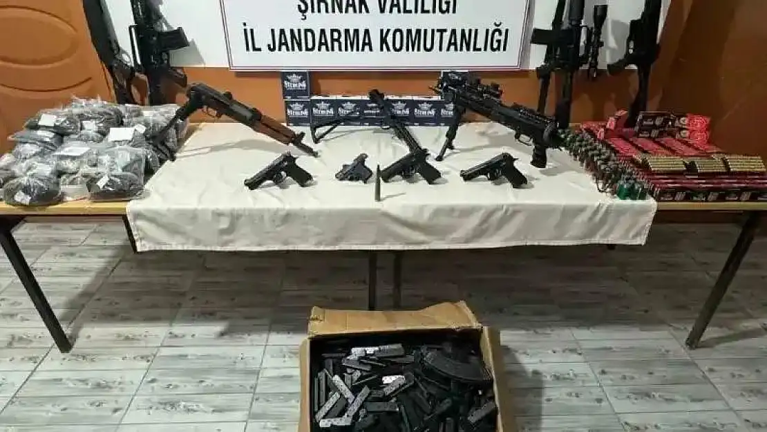 Şırnak'ta jandarmadan silah kaçakçılarına operasyon: 7 gözaltı