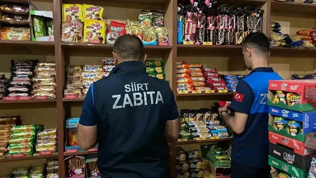 Siirt zabıta ekiplerinden market denetimi