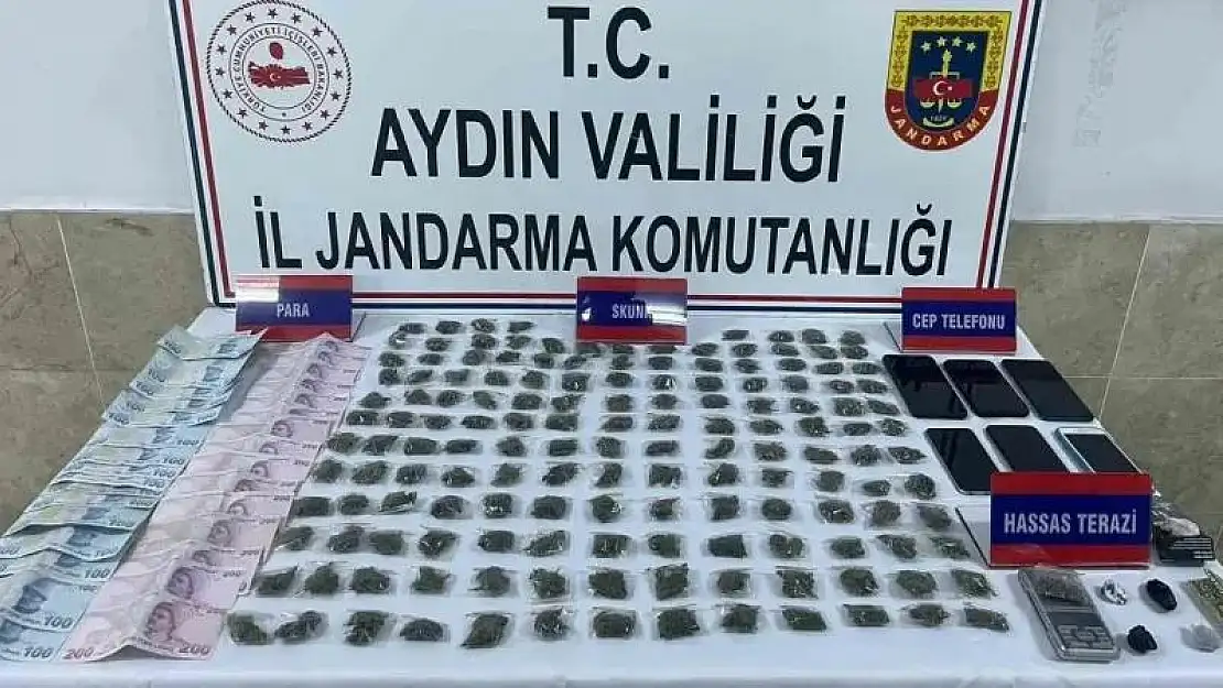 İzmir'den Nazilliye uyuşturucu sevkiyatını Jandarma önledi