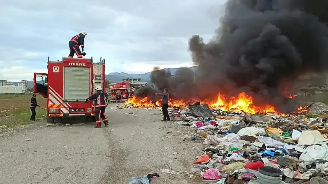 Malatya'da Hurdacılar sitesinde korkutan yangın