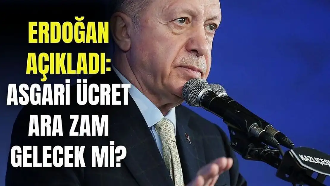 Cumhurbaşkanı Erdoğan'dan asgari ücret açıklaması! Asgari ücrete Temmuz'da zam gelecek mi?