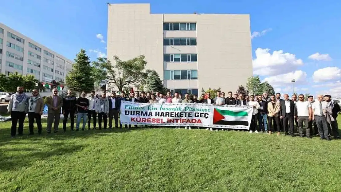 GİBTÜ öğrencilerinden Gazze'ye destek için 'Çadır Nöbeti'
