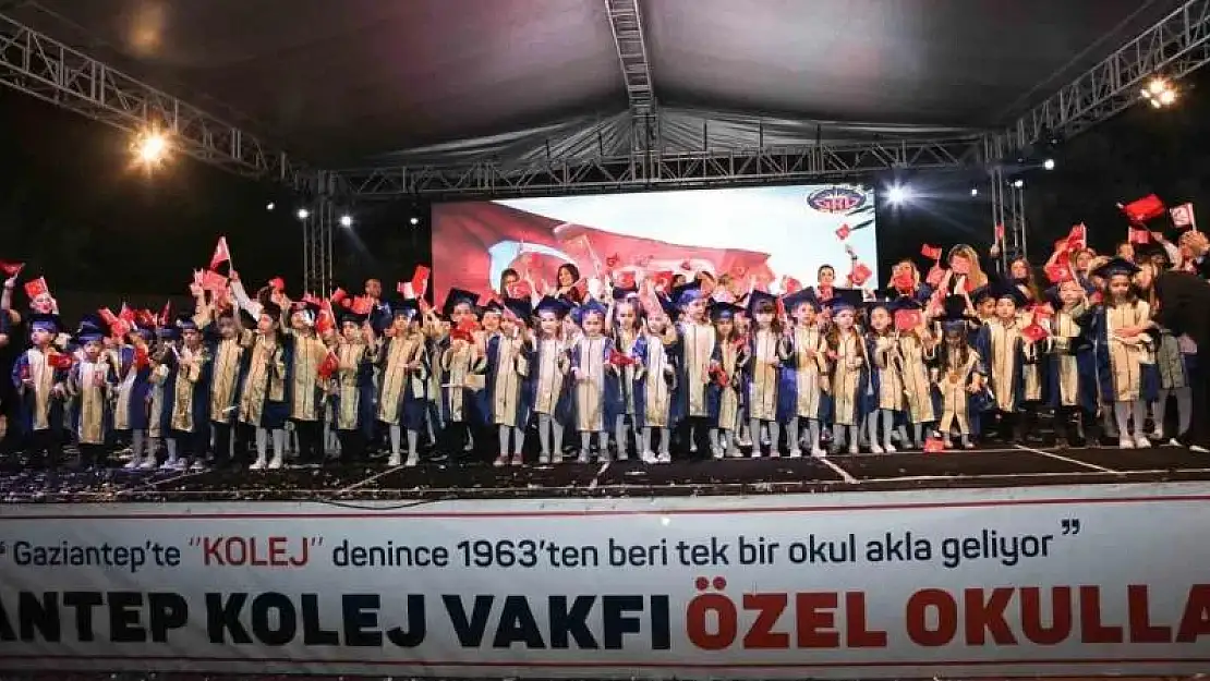 Gaziantep Kolej Vakfı Anaokulu'nda coşkulu kep töreni
