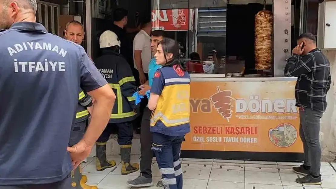 Adıyaman'da İş yerinde çıkan yangında 2 kişi dumandan etkilendi