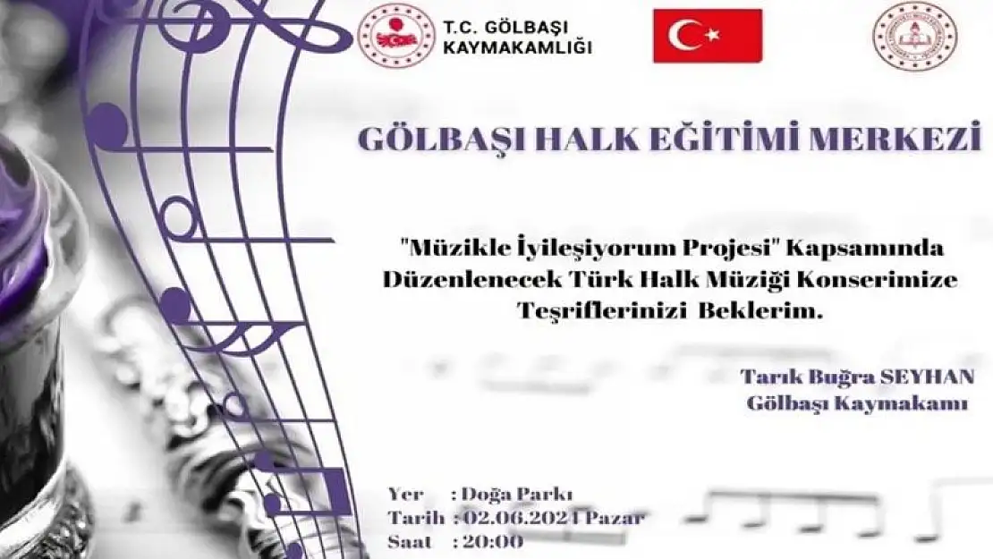 Gölbaşı'nda Türk Halk Müziği Konseri düzenlenecek