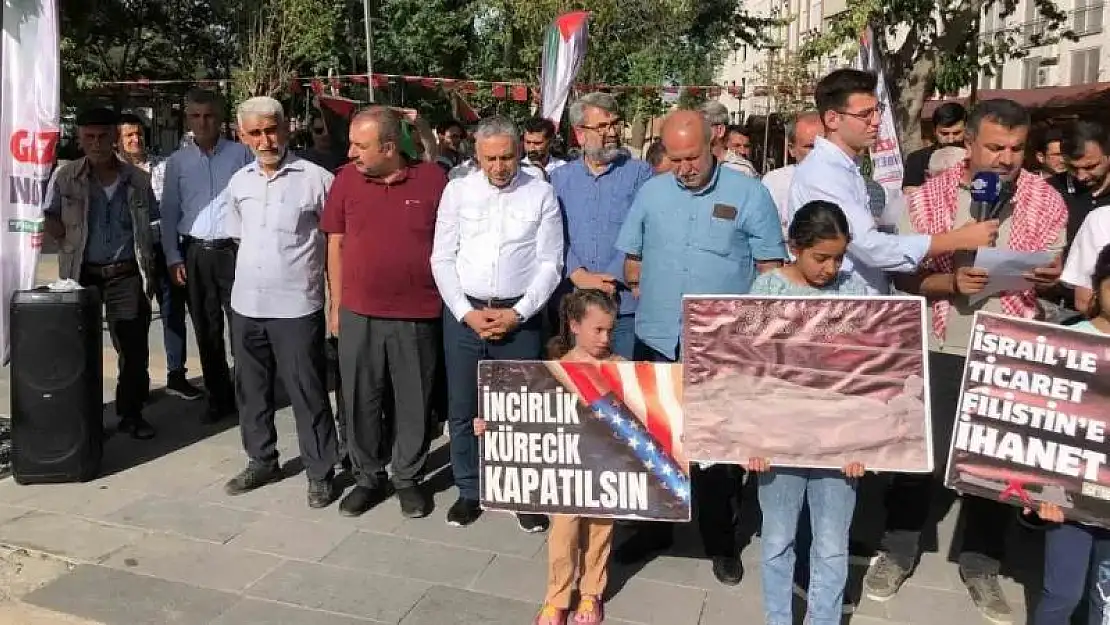 Adıyaman'da İsrail protesto edildi