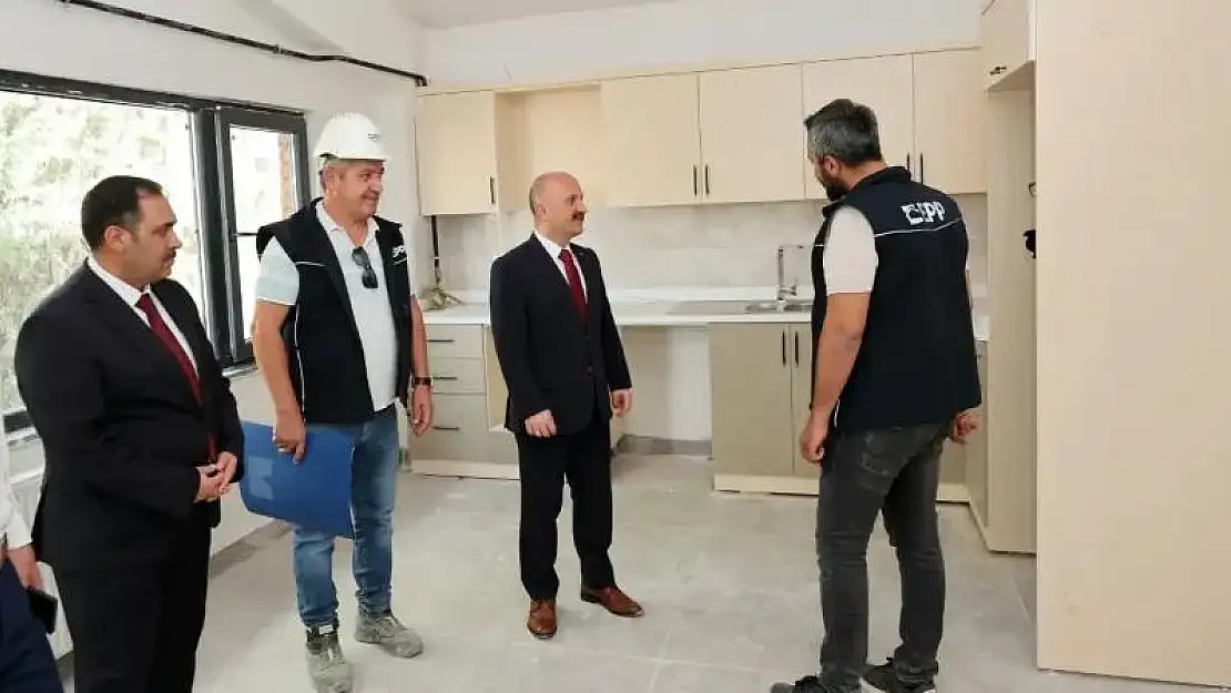 Vali Varol çocuk evleri sitesi inşaatını inceledi