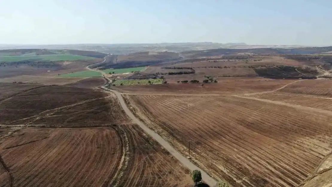 Diyarbakır'da yangında zarar gören alanlar havadan görüntülendi
