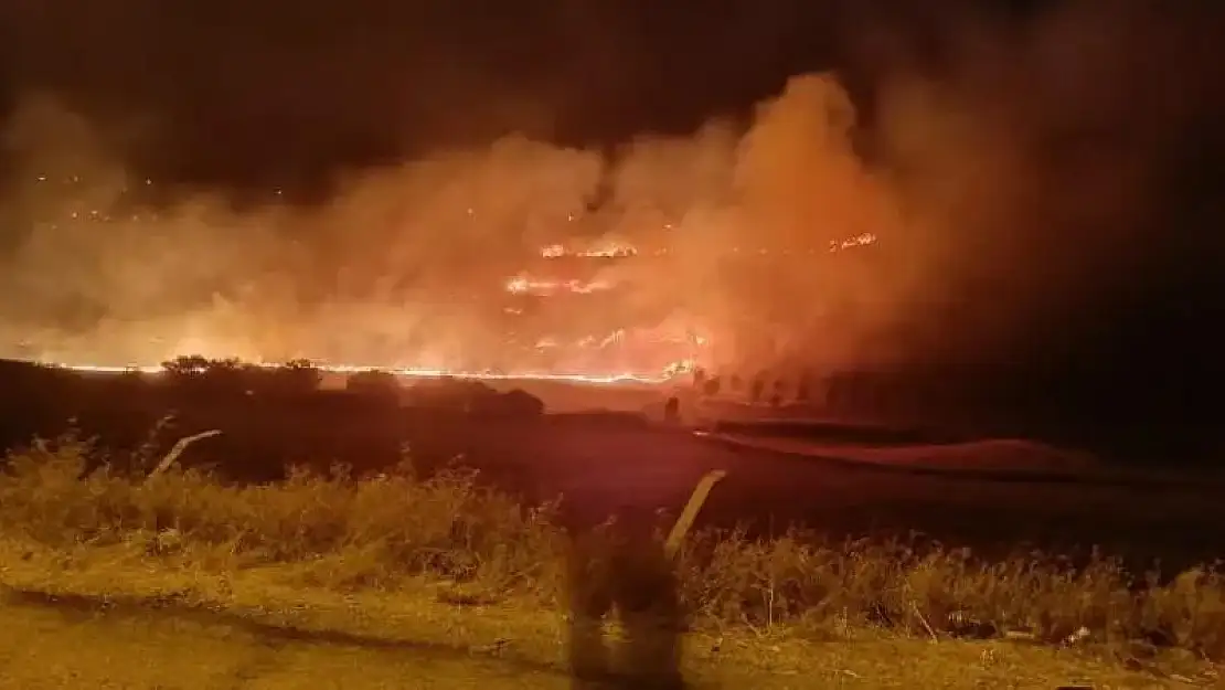 Kahta'daki anız yangını korkuttu