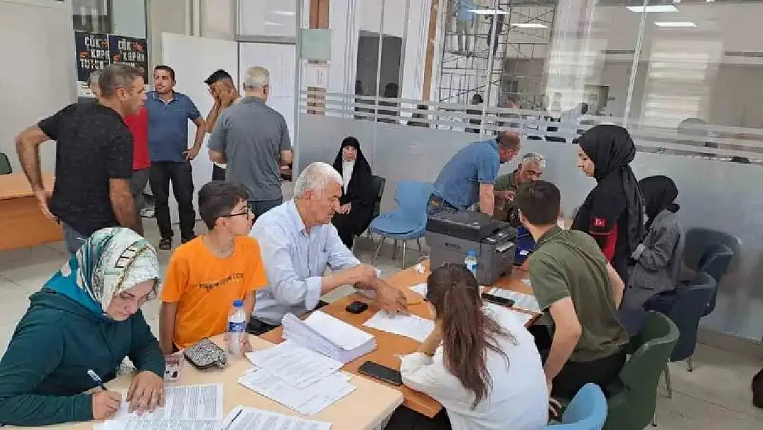 Adıyaman'da Hak sahiplerinin açık borçlandırma işlemleri başladı