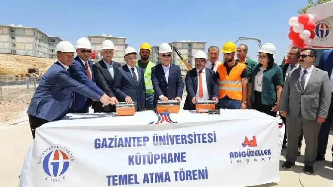 Gaziantep Üniversitesinde yeni kütüphane binasının temeli atıldı
