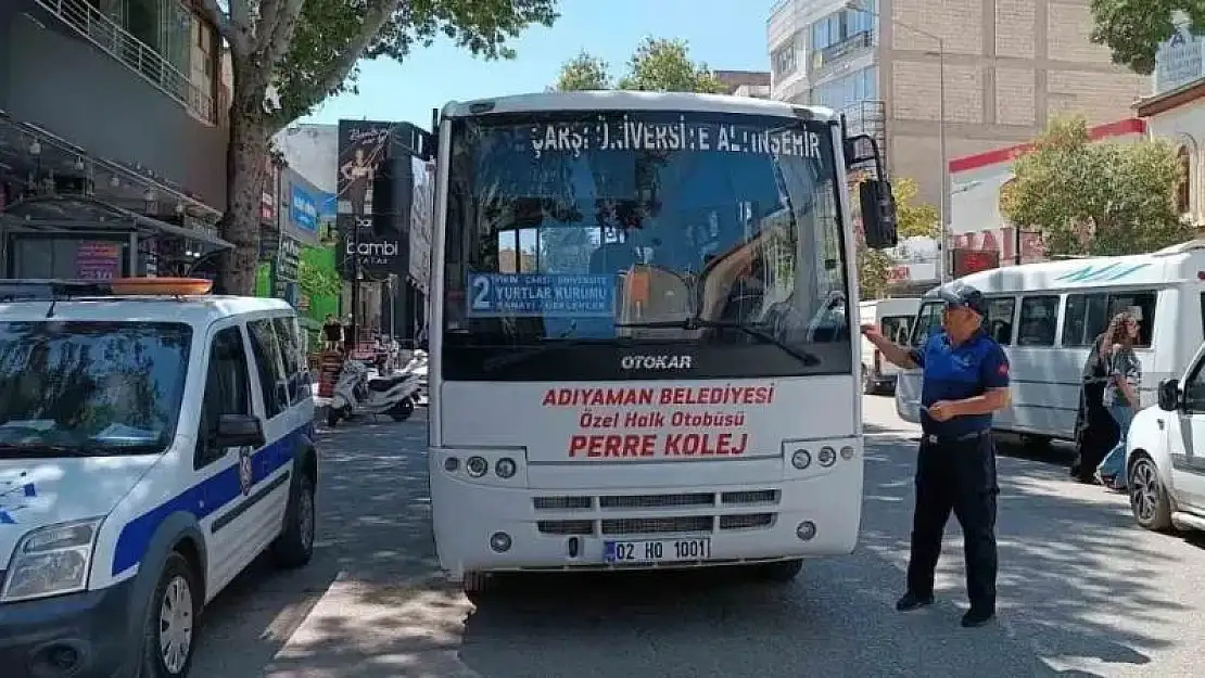 Adıyaman'da toplu taşıma araçlarında klima ve temizlik denetimi