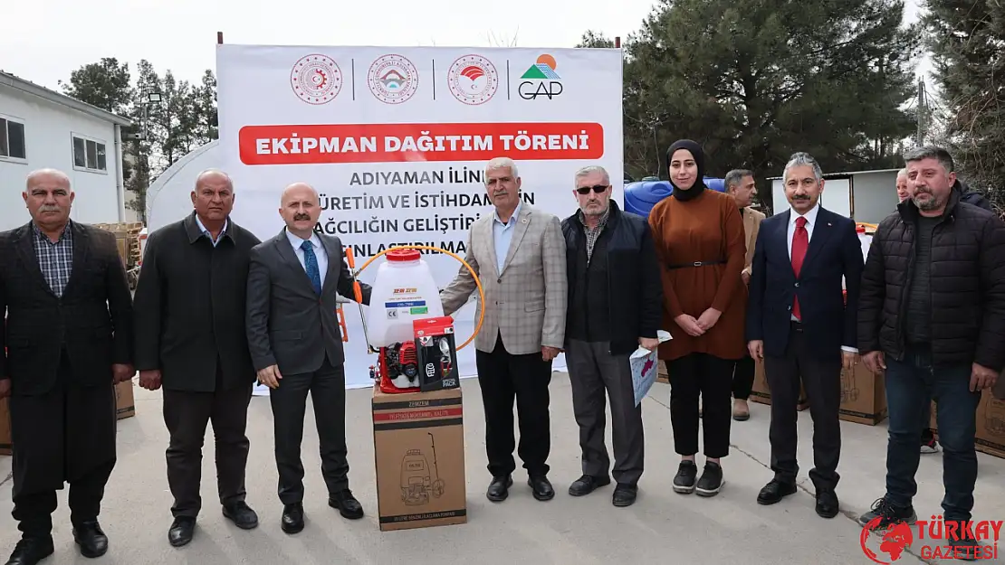 Adıyaman'da 360 Çiftçiye Motorlu Sırt Pülverizatörü dağıtıldı