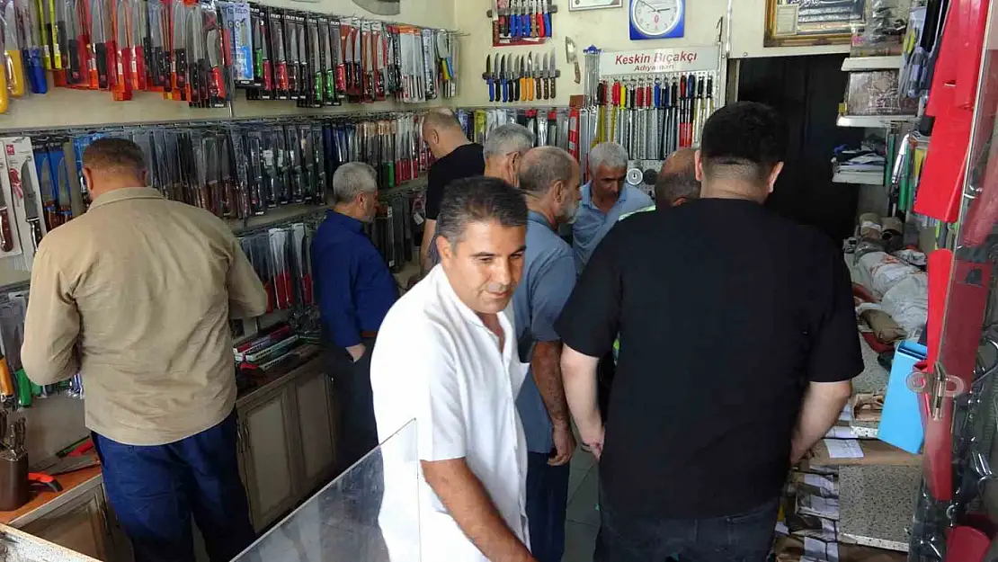 Adıyaman'da bileyicilerde Kurban Bayramı yoğunluğu