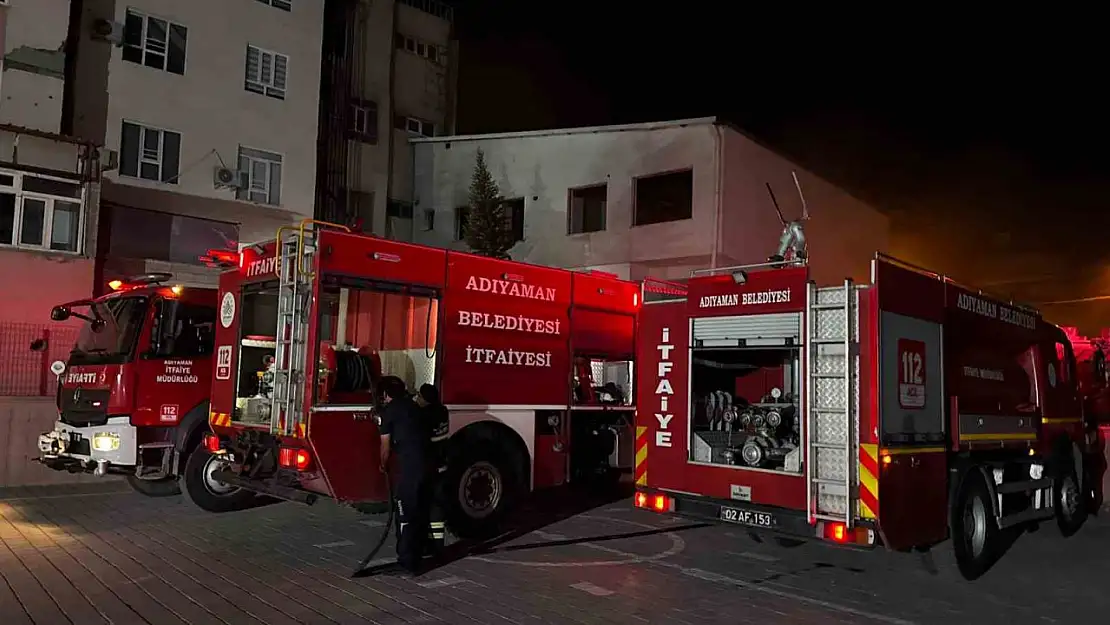 Adıyaman'da binada çıkan yangın korkuttu