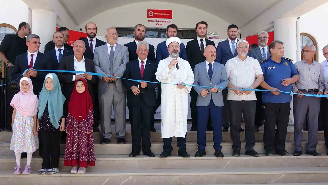 Adıyaman'da deprem sonrası yapılan cami ve Kur'an kurslarının toplu açılışı yapıldı