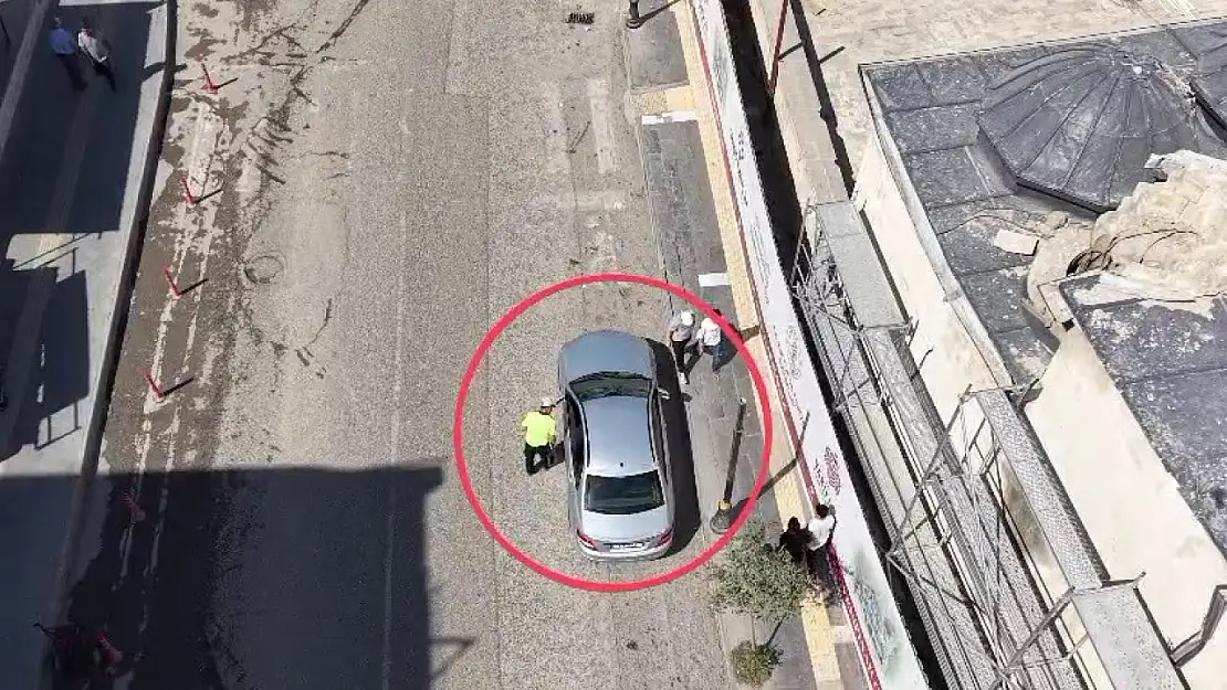 Adıyaman'da drone destekli trafik denetimi