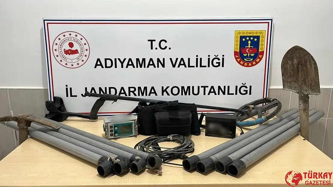 Adıyaman'da sit alanında define arayan 3 şahıs yakalandı