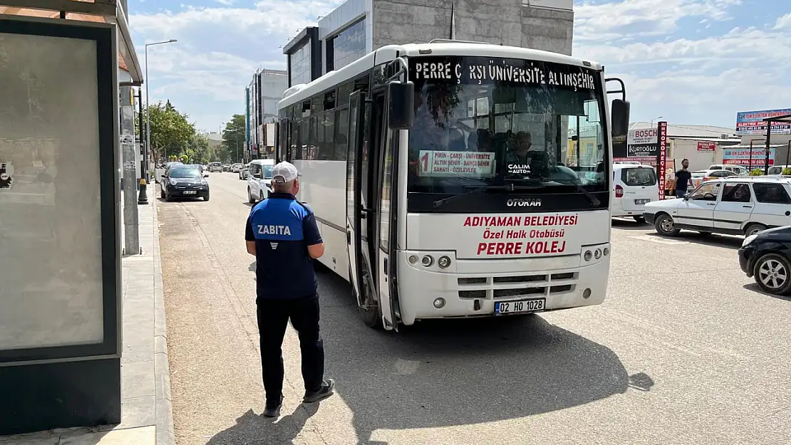 Adıyaman'da Toplu taşıma araçlarına sıkı denetim