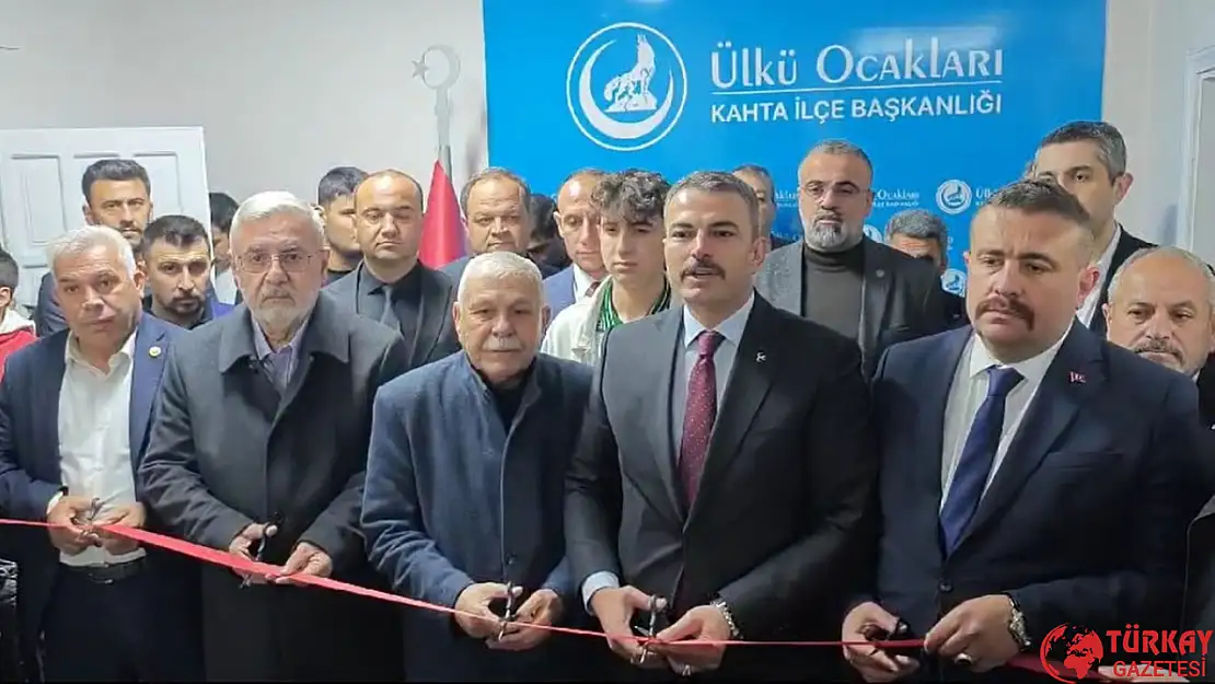 Adıyaman Kahta Ülkü Ocakları yeni hizmet binası açıldı