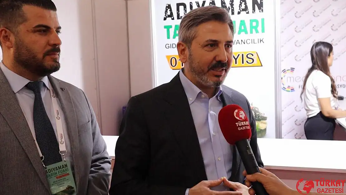 Ahmet Aydın Adıyaman Tarım Fuarı'nda özel açıklamalarda bulundu