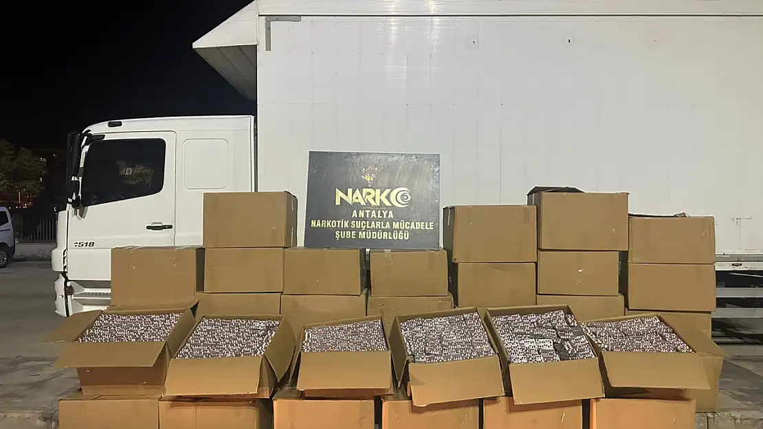 Antalya'da en yüksek miktarda uyuşturucu Hapın ele geçirildiği operasyon gerçekleştirildi