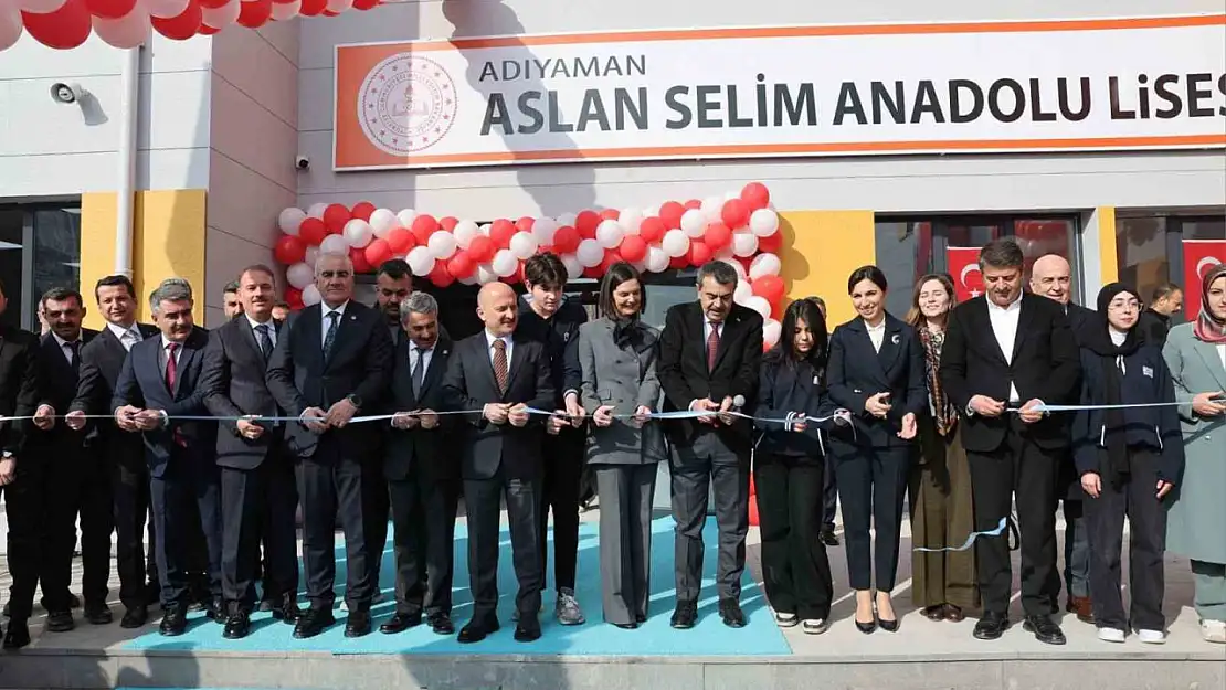 Milli Eğitim Bakanı Tekin Adıyaman Aslan Selim Anadolu Lisesi açılışında konuştu