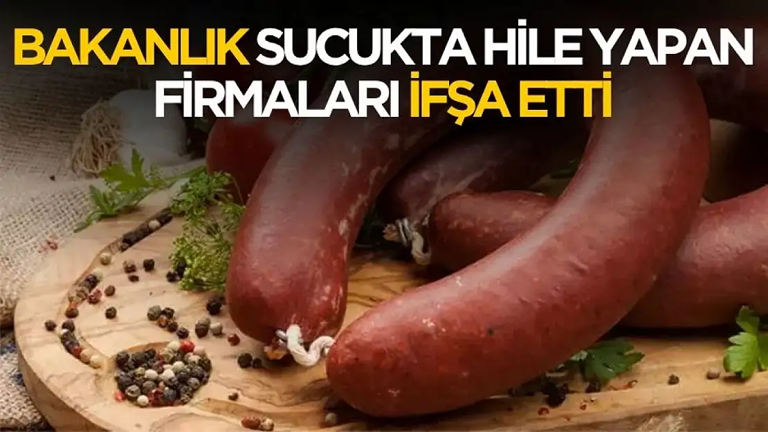 Bakanlık sucuk markalarını ifşa etti: 7 ünlü firma taklit ve tağşiş listesinde