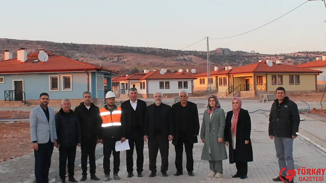 Başkan Kablan Belören kırsal kalıcı konutlarda incelemede bulundu