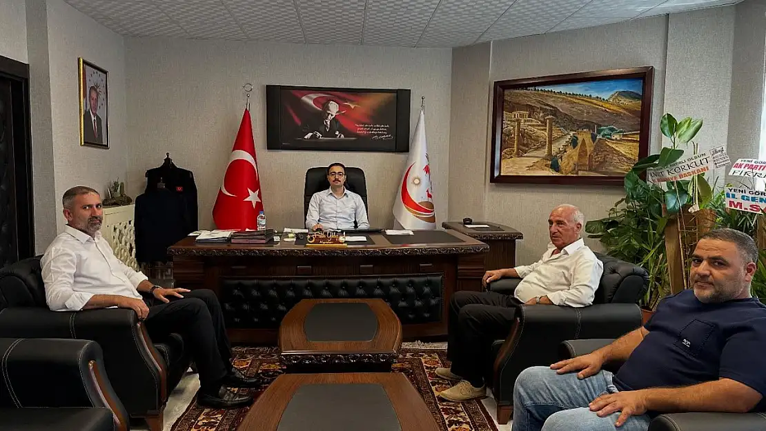 Başkan Karahan ve Muhtar Karadağ'dan Kaymakam Yıldız'a ziyaret