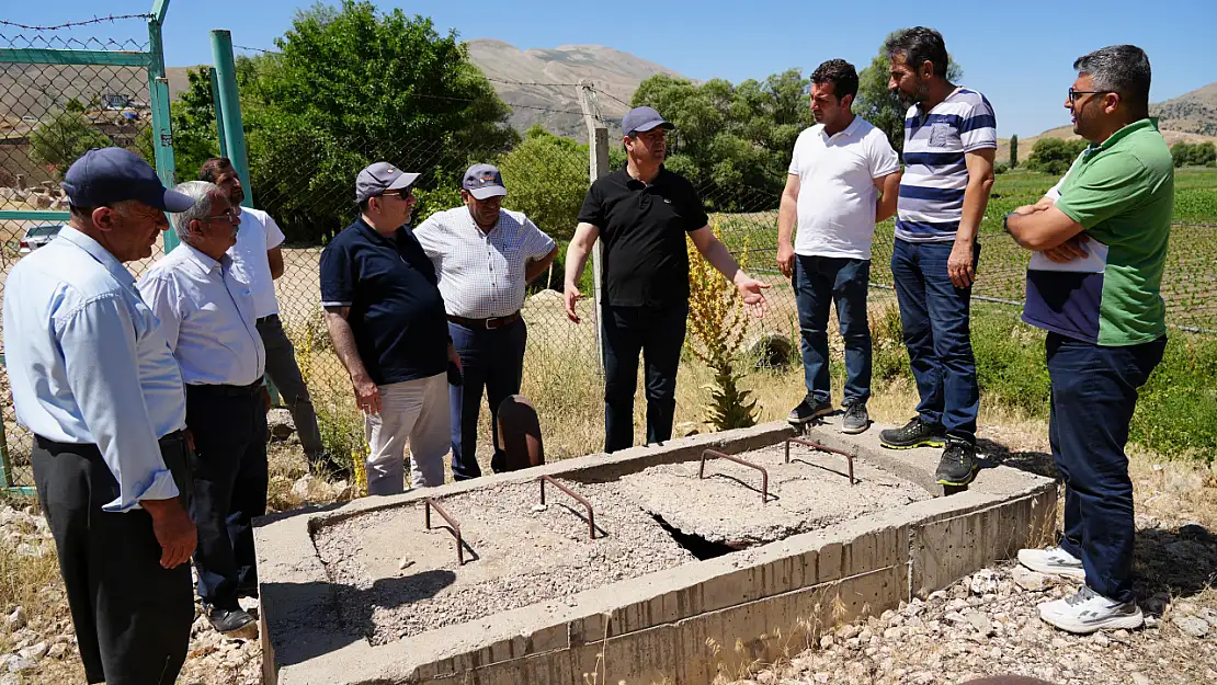 Başkan Tutdere Havşeri su kaynağında incelemelerde bulundu