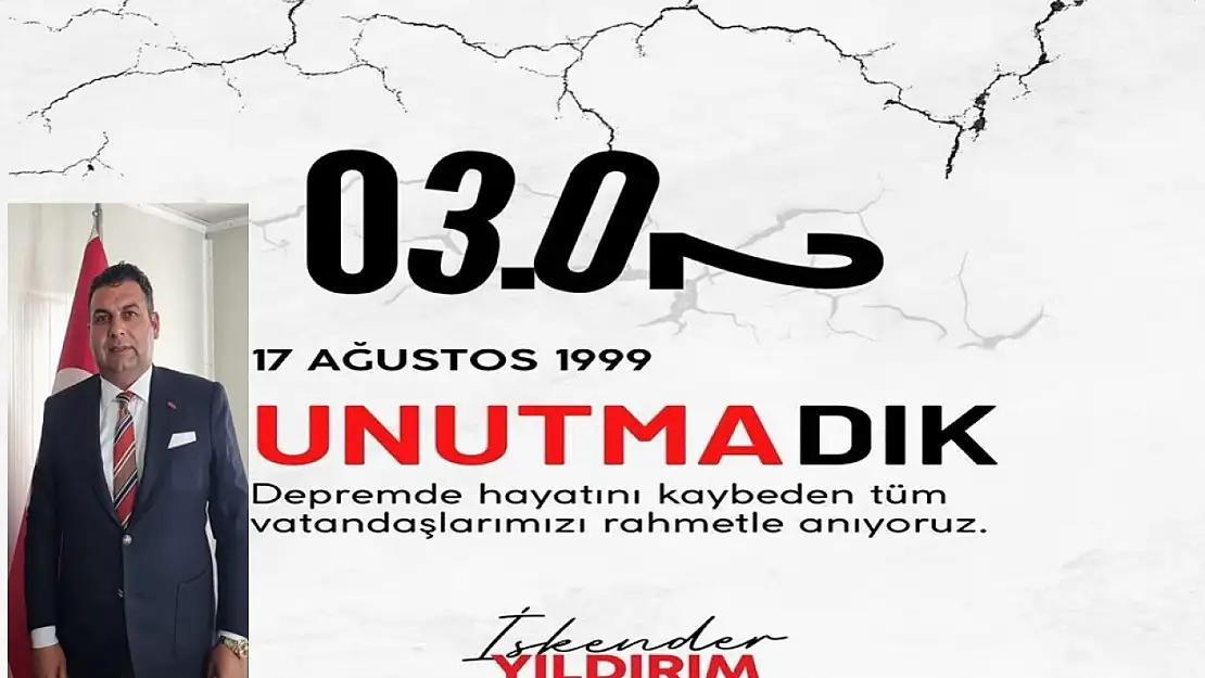 Başkan Yıldırım: 'Depremler unutulduğunda değil, hatırlandığında hayat kurtarır'