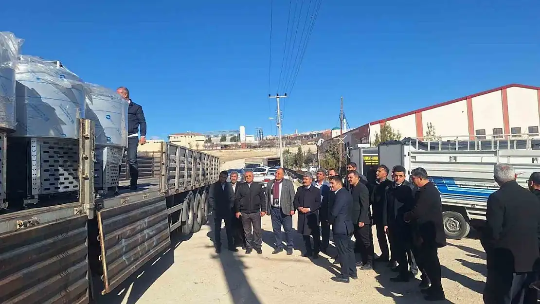 Adıyaman Besni'de üreticilere süt soğutma tankları teslim edildi