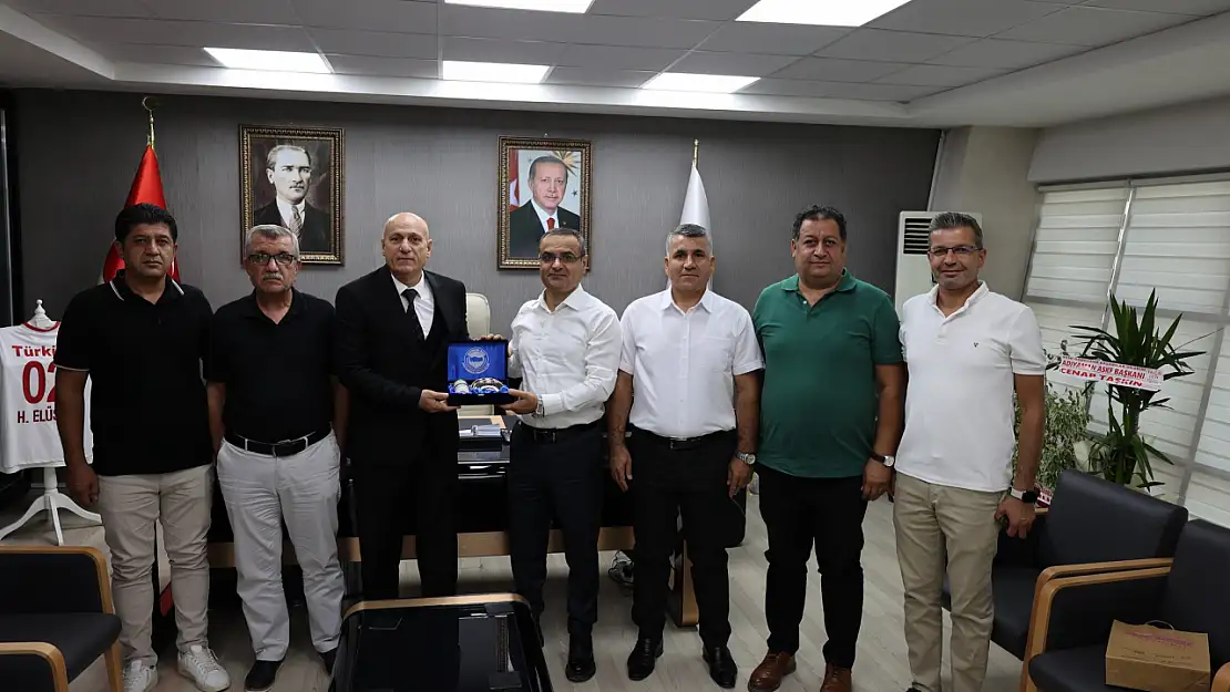 Büro Memur-Sen heyetinden Elüstü'ne ziyaret