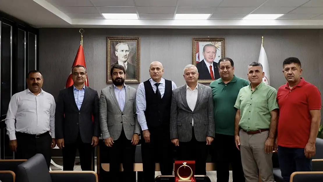 Büro Memur-Sen heyetinden Elüstü'ne ziyaret