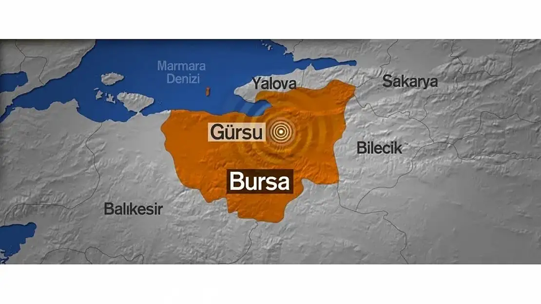 Bursa'da 4.0 şiddetinde deprem