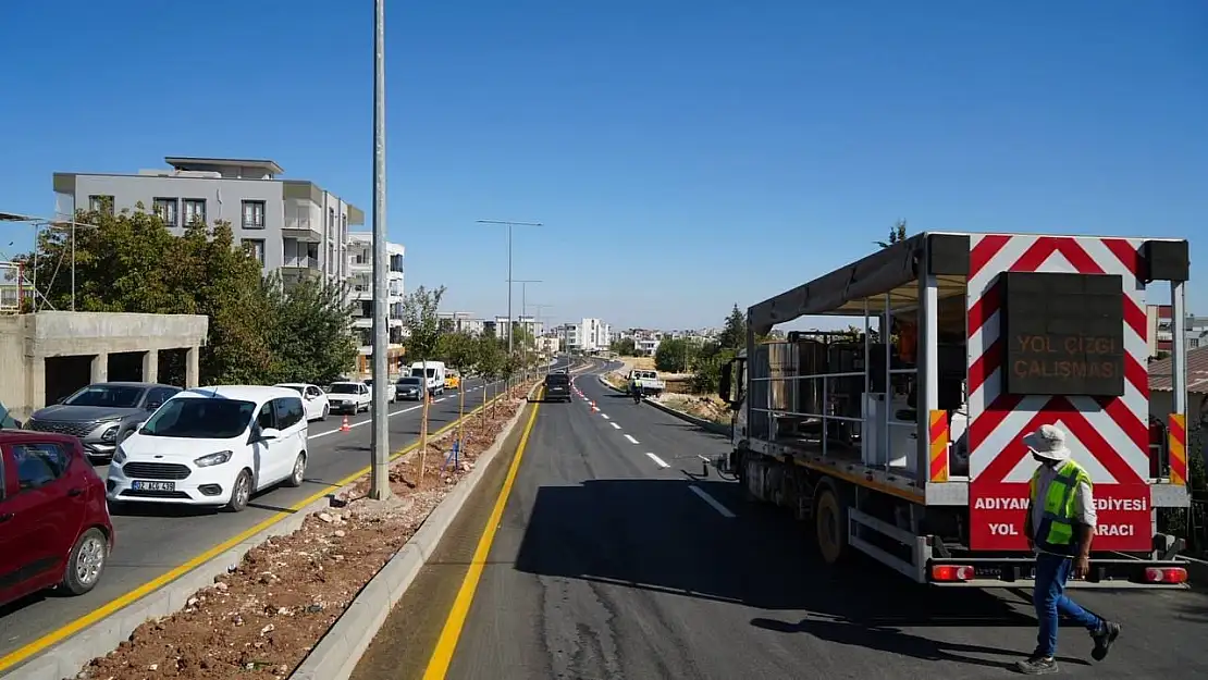 Adıyaman Belediyesi 3. Çevre Yolu'nda trafik güvenliğini artırıyor