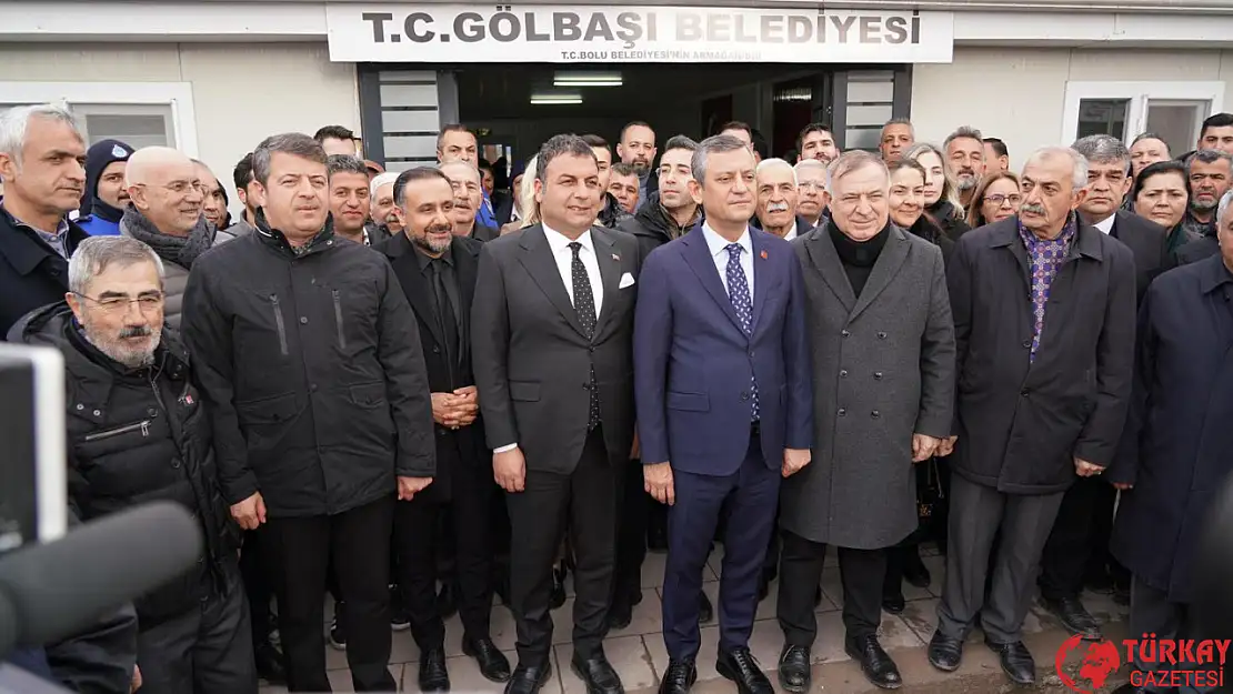 CHP Genel başkanı Özel'den Gölbaşı belediyesine ziyaret