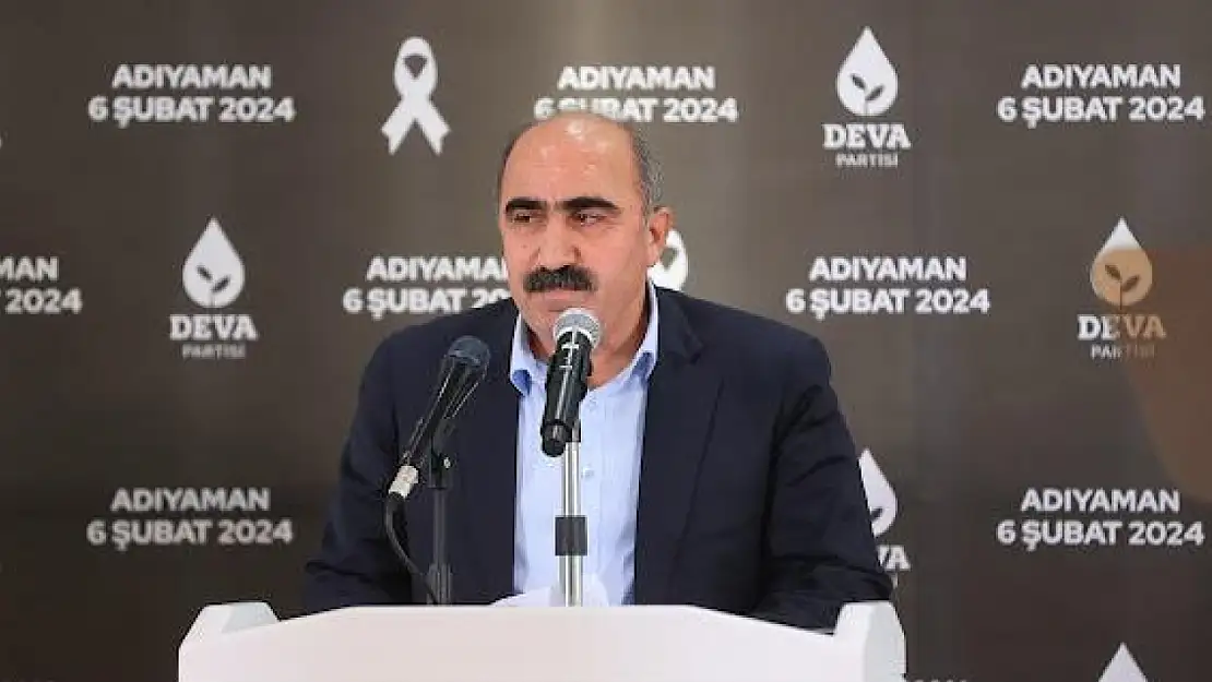 DEVA Partisi Adıyaman İl Başkanı Anaç: 'Artık söz barışın olmalı'