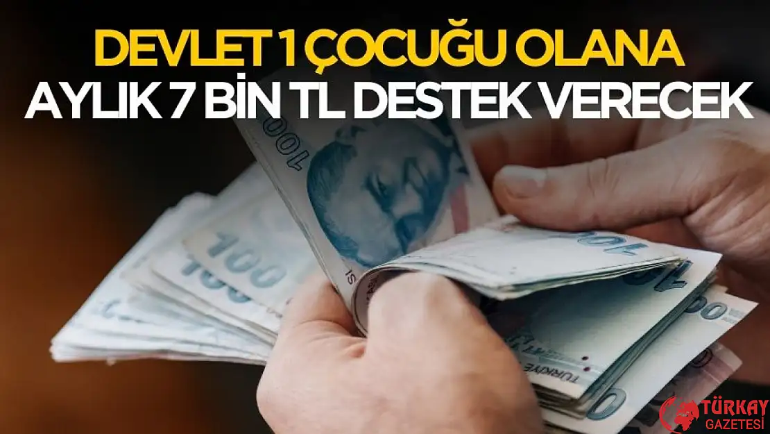 Devlet 1 çocuğu olana aylık 7 bin TL destek sağlayacak