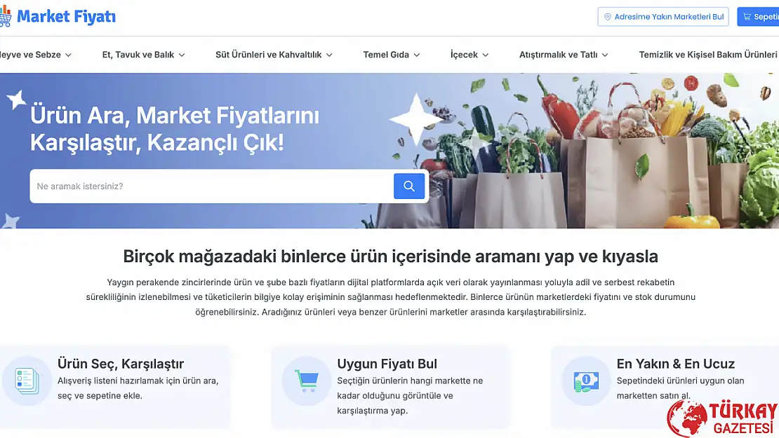 Devlet en ucuz fiyatlı ürünün hangi markette olduğunu gösteren sistem geliştirdi