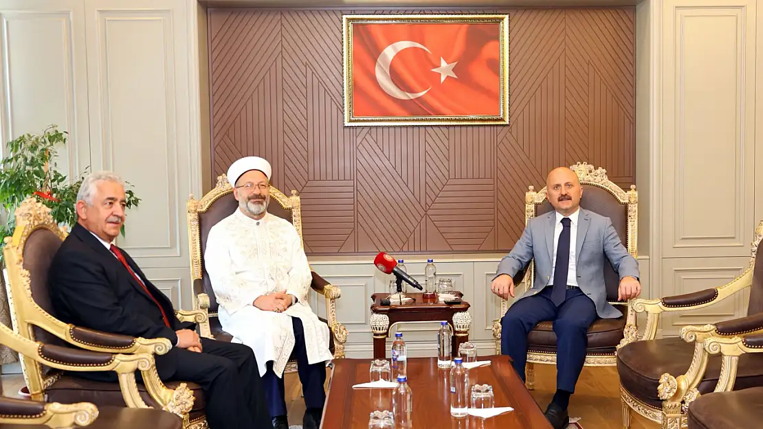 Diyanet İşleri Başkanı Erbaş'tan Adıyaman Valiliğine ziyaret