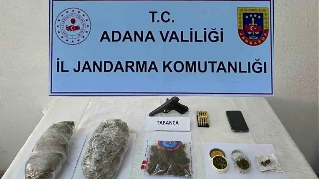 Evinde bir kilogram esrar ele geçirilen şüpheli tutuklandı