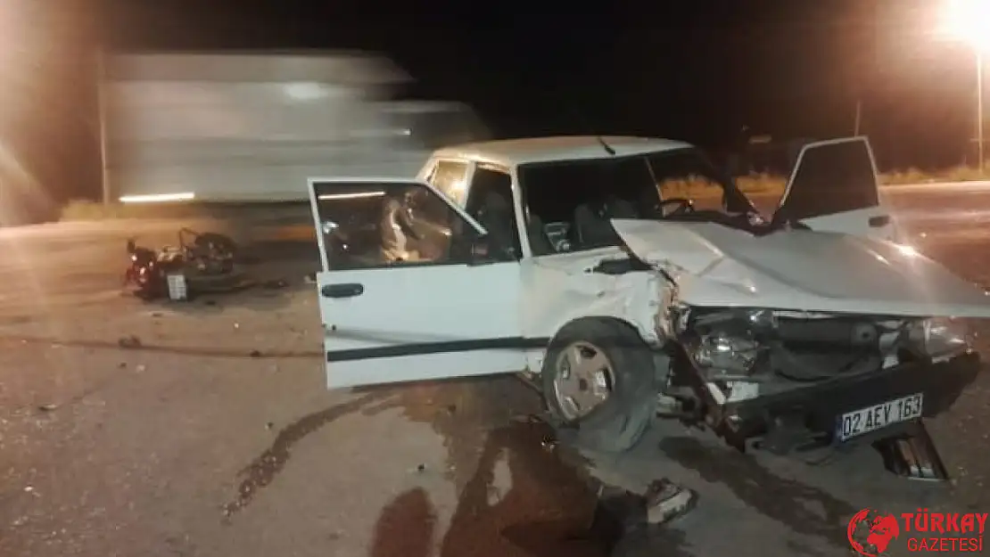 Gölbaşı'nda motosiklet ile 0tomobil çarpıştı: 1 ölü 3 yaralı