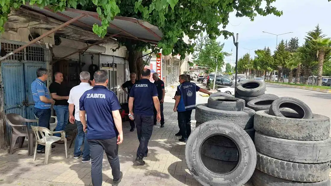 Kahta Belediyesi'nden kaldırım işgallerine karşı sıkı denetim