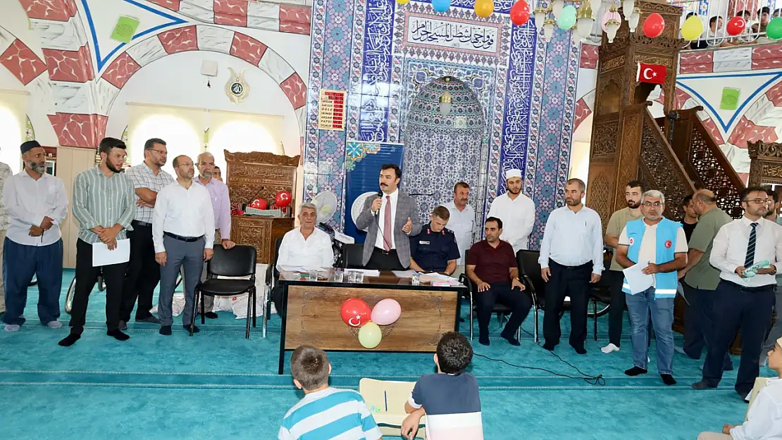 Kahta'da Yaz Kur'an Kursu ödüllü bilgi yarışması düzenlendi