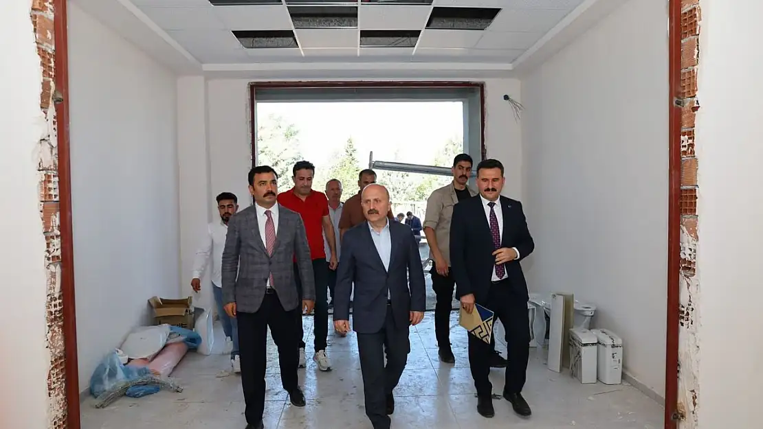 Kahta Yavuz Selim Ortaokulu ek binası inşaatına ziyaret