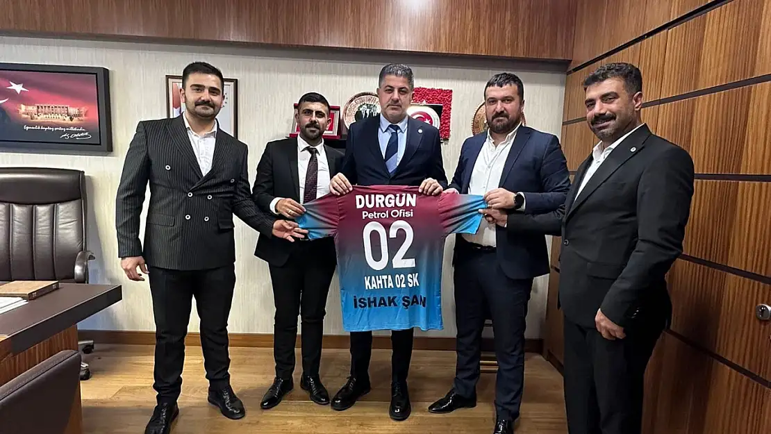 Kahtaspor 02 FK yönetiminden Milletvekili Şan'a ziyaret